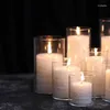 Titulares de vela suporte de vidro para decoração de casa pequeno tealight decorativo vaso bonito flor nórdica