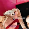 Pasha de Carter Luxury Designer Watch for Women with Diamond Dial Mported Swiss Quartz Movement 316L Precision Steel Case Watch Chain med Original Box 9440