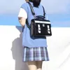 Skolväskor japanska ryggsäck söta söta tonåringar flickor mode retro pu axlar skolväska jk enhetlig väska handväska messenger crossbody