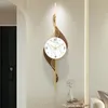 Relógios de parede estética xenomorph arte mural luxo moderno relógio minimalista criativo horloge murale sala de estar decoração
