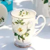 Gobelets 300ML porcelaine drôle tasses à café porcelaine peinture florale vintage campagne tasses à expresso verres taza tasse à thé art