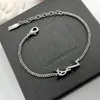 Bracelets classiques Lettre de bracelet Y Titanium Steel avec designer diamant pour femmes cadeaux juifs femme or sier en gros et non fondu