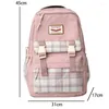 School Bags Cute Women Backpack Waterproof Multi-Pocket Nylon Bagpacks For Student Female Girls Kawaii Laptop Book Pack Mochilas