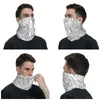 Szaliki nowoczesne szare białe bandana z chustki Zebra paski szyi paski Balaclavas Scarf Scarf Sport na zewnątrz dla mężczyzn dla kobiet dorosłych