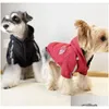 Одежда для собак Мягкая и теплая толстовка с капюшоном для собак Дизайнерский свитер для собачьего лица Зимнее пальто для домашних животных Куртка Одежда для холодной погоды Для французского Bldog Xl Drop Dhxo3