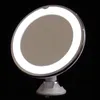 Mirrors Espejo de Maquillaje de Mesa Espejo de Aumento 10x con luz LED y Ventosa Espejo cosmético de Aumento Espejo de baño