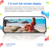 Nowy nowy I15 Pro Max Android Smartphone Touch Color 4G 8GB 12GB 16GB RAM 256GB 512GB 1TB ROM7.3-calowy czujnik grawitacyjny ekranu HD obsługuje wiele języków 5