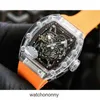 Relojes de lujo para hombre Reloj mecánico Riccha Miill Rm35-02 Movimiento automático suizo Espejo de zafiro Correa de caucho Diseñador de marca Deporte K7f9RI