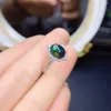 Klusterringar vintage svart opal ring rosguld cz engagemang i 925 sterling silver bröllop brud art deco årsdag