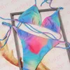 Sommer Mode Farbe Bademode Frauen Bikini Set Zwei Stück Badeanzug Sexy Lace Up Gepolsterte Biquinis Pool Party Bikinis