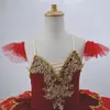 Stage Wear 2024 Jupe de ballet Rouge Professionnel Tutu Femmes Loetard Enfants Filles Adultes Swan Lake Costumes Ballerine Robe