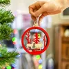 Decorazioni natalizie Arrivo Ciondoli in legno Alce intagliato Albero di Natale Ornamenti appesi per la casa Regalo per bambini Noel Decor