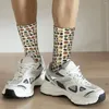 Chaussettes pour hommes toutes saisons Bas d'équipage Vintage Pierres précieuses Minéraux Harajuku Mode Accessoires longs pour hommes Femmes Cadeaux de Noël