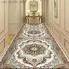 Carpet European Style Carpet Corridor Hallway Longe Area Rugs Stairway Runners Customizable 2M/3M Floor Mat Home Porch Entry Doormat Q240123