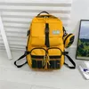 Taschen Gelb Highcapacity Multipocket Functional Combined Backpack School Bag Men Women Outdoor Sport Travel Climbing Laptop Bag