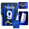 American College Football Wear 2024 Italiana Supercoppa Final Maillot LAUTARO Thuram Alexis Calhanoglu Barella DIMARCO Dumfries Jersey avec sponsor complet