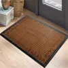 Carpet Door Mat Heavy Duty Non Slip Rubber Welcome Rug Waterproof All-Season Doormat Low Profile Indoor Outdoor Entrance Mat for Entry Q240123