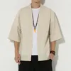 Pulls pour hommes Été Hommes Cardigan Mince Vêtements d'extérieur Chinoiserie Traditionnelle Coton Lin Chemise Respirant Lâche Casual Rétro Mâle Pardessus