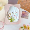 Mirrors Ins Folding Decorative Mirrors Irregular Cosmetic Mirror Makeup Mirror Girls Gifts Student Dormitory Bedroom Bathroom Decor