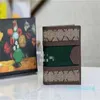Projektanci torby skórzane uchwyty na karty Portfele Mężczyźni mody małe torebki monety Uchwyt Key Key Portfel 2024