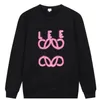 Designer men hoody classic LO pink letter embroidery women pullover hoodies sweatshirts long sleeve hooded jumper logo round neck mens Tops lady femme 5XL