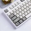 Claviers Claviers 122 touches XDA profil Keycaps PBT colorant Sublimation minimaliste blanc gris thème clé capuchon pour jeu clavier mécanique MX commutateurs YQ240123