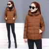 Jaqueta de inverno feminina tamanho grande 5xl parka casaco quente com capuz casaco de algodão acolchoado feminino casual outerwear roupas