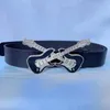 Cintos American Retro Punk Guitar Belt Ins Western Cowboy Hippie Subcultura Pu para homens e mulheres