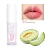 Frutas brilho labial temperatura mudança de cor espelho lábio óleo plumping hidratante reduzindo lábios linha à prova dwaterproof água bálsamo labial cosméticos 414