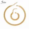 ネックレスJoolim Jewelry PVD ​​Wholesale Waterale Waterprooffarnish Free Fashion Link Curban Chain Stainless Steel Necklace for Women