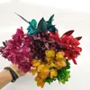 Decorative Flowers Eternal Leaf Home Decor Atificial Dried Flower Plant Pansy Natural Preserved Butterfly Bouquet Wedding Decoration Navida