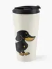 Garrafas de água Dachshund Preto e Castanho Cabelo Suave Salsicha Cachorro Caneca de Café de Viagem Copos Grandes