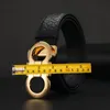 Fashion Belt Women's Luxury Designer Belt Copper Buckle Gold Logo Men's Business Belt Birthday Present