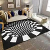 Carpet Music Notes/Piano Tornado Rug 3D All Over Printed Rug Non-slip Mat Dining Room Living Room Soft Bedroom Carpet Q240123