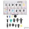 Outils de nettoyage de voiture 605pcs Attaches mixtes Panneau de garniture de porte Pare-chocs Rivet Clips Retenue Push Engine Er Fender Fastener Drop Livraison Aut Dhdq9