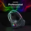 Headsets ONIKUMA RGB Gaming Headphones with HD Flexible Mic 3.5mm Gaming Headsets For PC Xbox PS4 PS5 Switch Computer Games J240123