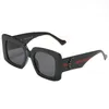 Designer-Sonnenbrillen mit großem Buchstaben und quadratischem Rahmen, Sonnenschutzbrillen, Marken-UV400-Linsen, Brillen für Herren und Damen