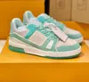 Designer Heren Sneaker Hoge Kwaliteit Casual Schoenen Laag Kalfsleer Abloh Wit Groen Rood Blauw Overlays Platform Outdoor Dames Sneakers Maat 36-45