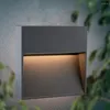 Wandlampen Lampe Wasserdichte Outdoor-LED-Treppenlicht Runde quadratische Nachtlichter Außenhofbeleuchtung für Stufen Leiter Balkon 12W