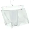 Unterhosen 1pc Männer Sexy Boxer Shorts Ultradünne Transparente U-Konvexen Beutel Höschen Unterwäsche Trunks Mann Dessous Boxer