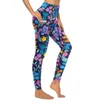 Leggings pour femmes Fleurs lumineuses Pantalons de yoga Sexy Vibrant Floral Pirnt Custom Push Up Fitness Leggins Femmes