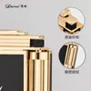 2024 New Derui 1613 Loud Sound Butane Refillable Lighter Inflatable with Perspective Smoking Gadgets Man Christmas Birthday Gift