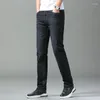 Men's Jeans 2024 Fashion Classic Slim Fit Casual Denim Pants Black Blue Business Straight Soft Trousers Skinny Streetwear