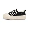 Women Casual Shoes Solid Round Toe Hook and Loop Blue Black Khaki Women Trainers Sport Sneakers Size 36-40