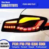 Luz trasera LED para BMW F10 F18 11-16 528i 530i 535i M5 GTS, conjunto de luz trasera para coche, indicador de señal de giro tipo serpentina, luces de freno para correr