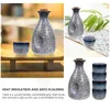 Weingläser, Sake-Krug-Set, japanischer Stil, Tassen, aufwendige Aufbewahrungsbehälter, weiße Outfits, Topf, Wasserkocher, Keramik, schönes Glas, Tee