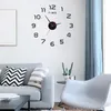 Zegar ścienny 2024 Nowoczesny zegar designu 3D DIY kwarc cichy wskaźnik akrylowy naklejki na salon wystrój domu