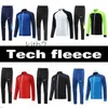 Tech Fleece Mens Chándales Half Zip Up Traje de dos piezas Diseñador Ropa deportiva Moda casual Entrenamiento de secado rápido Jogger Ropa de pista gruesa Tamaño 2XL P54J