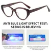 Sonnenbrille Blue Ray Blocking Anti-Blaulicht-Brille Vintage PC Ultraleichte Computerbrille Augenschutz Quadratische Brille Männer Frauen