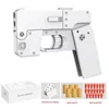 Pistola Giocattoli Vita Carta di Metallo Pieghevole Morbido Proiettile Pistola Giocattolo Schiuma di Espulsione Freccette Blaster Pistola Manuale Airsoft per Il Capretto Regalo di Compleanno per Adulti